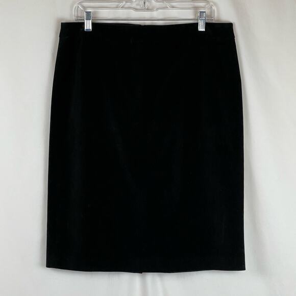 J Crew Black Neutral Minimalist Academia Pencil Skirt Size 12 - Picture 2 of 13